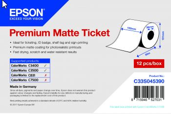 Epson Premium Matte Ticket – Endlospapier 102 mm x 50 m