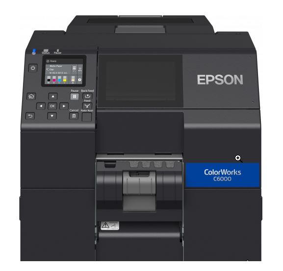 Epson ColorWorks CW-C6000Pe, Peeler, Display, USB, Ethernet, schwarz – C31CH76202